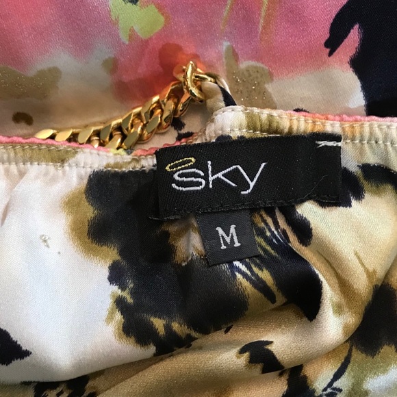 Sky Vintage Gold-tone Chain detail Mini - Picture 5 of 8